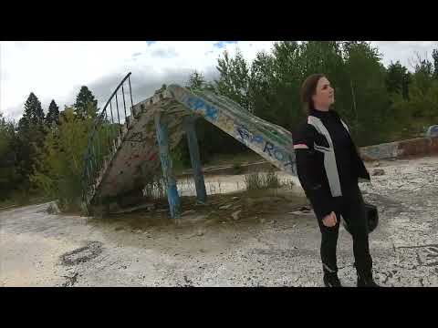 Ruiny  basenu w Ciechocinku - motowycieczka - Zwiedzam Polskę XT1200Z