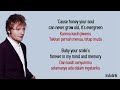 Ed Sheeran Thinking Out Loud Lirik Lagu Terjemahan
