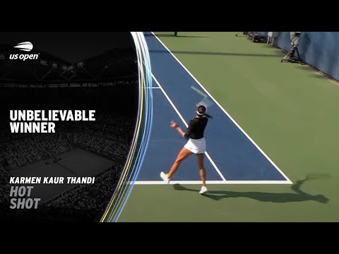 Crazy Cross-Court Slice! | 2023 US Open