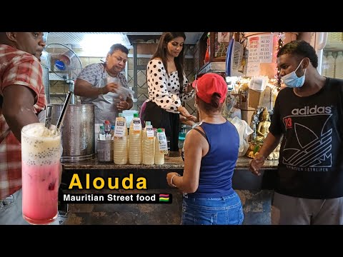 Refreshing Alouda/Falooda in Mauritius Street Food | Mauritian Style Falooda|with English subtitles
