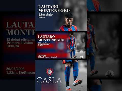 San Lorenzo - El debut de Lautaro Montenegro.