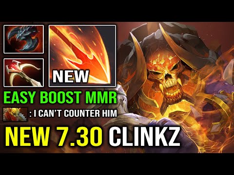NEW 7.30 Clinkz Ability Burning Barrage 1Kill Per Min EZ Boost MMR 24Min GG Dota 2