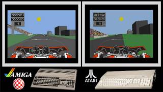 A500 vs Atari ST : TEAM SUZUKI (Side by side comparison)