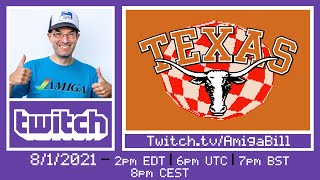 8/1/2021 Commodore Amiga - Test Stream From My Hotel Room in Texas