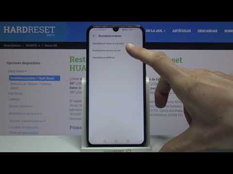 Cómo restablecer ajustes de red en HUAWEI Honor 20i - restablecer configuración de red