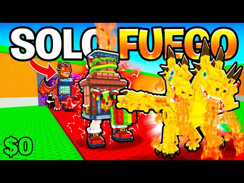 DE $0 A $100 TRILLONES SOLO CON BRAINROTS DE FUEGO🔥
