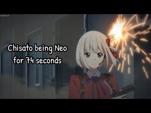 Chisato dodging everything for 74 seconds straight