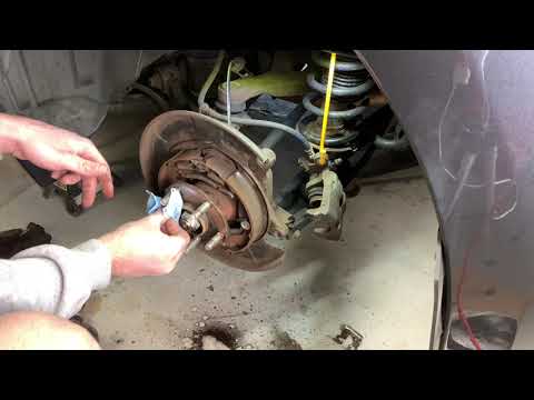 2012 Subaru WRX rear brake rotor & pad replacement
