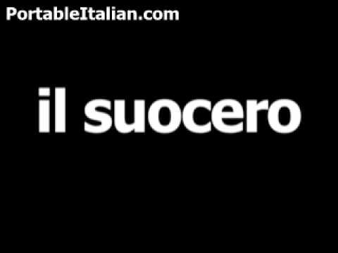 Italian word for father-in-law is il suocero