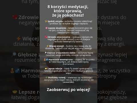 [POPKO Świat Medytacji] 8 korzyści medytacji, które sprawią, że ją pokochasz! #medytacja #wysokiewibracje #rozwój