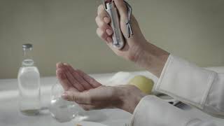 Käsidesiannostelija musta