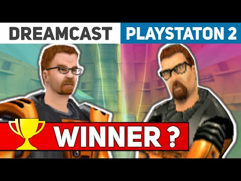Half Life: Dreamcast vs Playstation 2 (PS2) Differences/Comparison - upscaled by Retrotink5x PRO