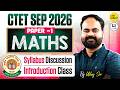 CTET 6th Sep 2026 Maths Introduction Class For Paper 01 By Uday Sir