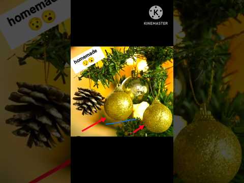 Diy Christmas glitter Ball/Christmas 🎄 tree decoration/Christmas Balls#trending #diy #shorts#art