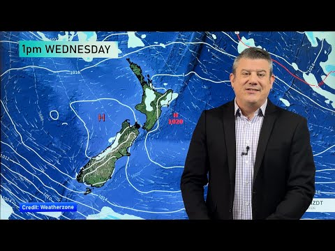 NZ: High pressure comes back, rainfall reduces, temps lift, winds ease for many