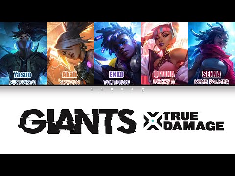 True Damage - GIANTS (ft. (G)I-DLE SOYEON, Becky G, Keke Palmer, DUCKWRTH, Thutmose) | Color Lyrics Video