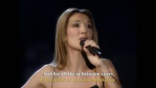 all the way - celine dion live &amp; frank sinatra - letra e tradução