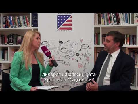 Tv Tera Bitola Integralno intervju so zamenik pomosnikot drzaven sekretar na SAD Metju Palmer 06 08