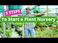 5 Steps to Start a Plant Nursery and generate income fast