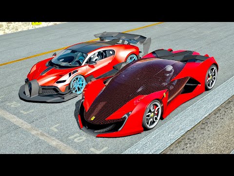 Ferrari Impronta vs Bugatti Divo GTR - Drag Race 10 KM