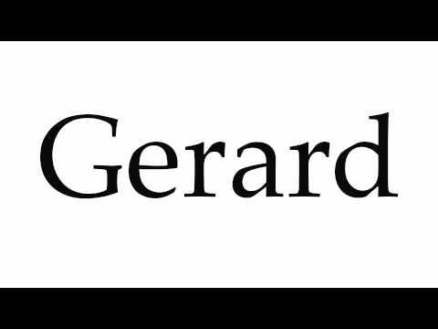 How to Pronounce Gerard