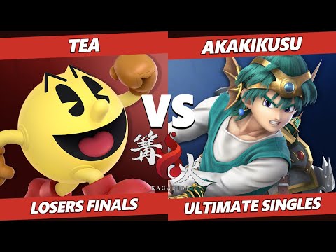 Kagaribi 3 Losers Finals - Tea (Pac-Man) Vs. Akakikusu (Hero) SSBU Smash Ultimate