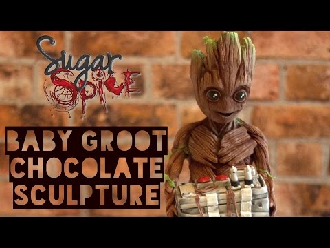 How to make a Baby Groot Chocolate Sculpture