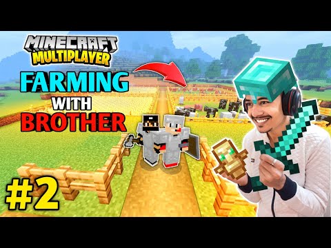 Let's Do Some Farming With My Brother | Minecraft Duo #2 | Minecraft Multiplayer Survival