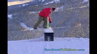 How to Frontside Boardslide on a Snowboard - Frontside Boardslide Trick Tip - Regular