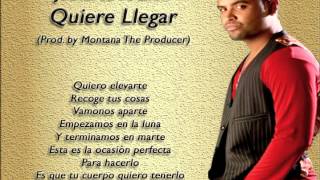 Quiere Llegar - J Alvarez Ft Zion (Prod. by Montana The Producer) REGGAETON 2014 LETRA