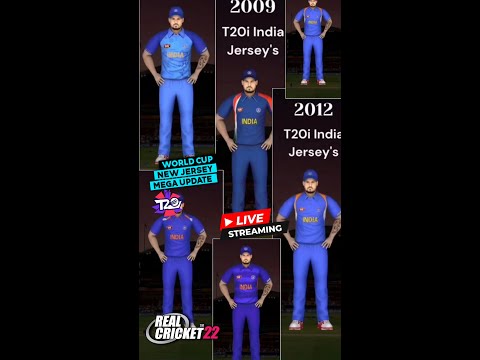 All T20 World Cup Indian Jersey in Real Cricket™ 22 || #realcricket22 #t20worldcup