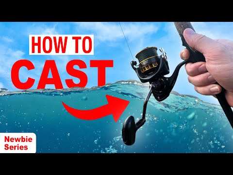 How To Cast A Spinning Reel | Newbie Fishing Series