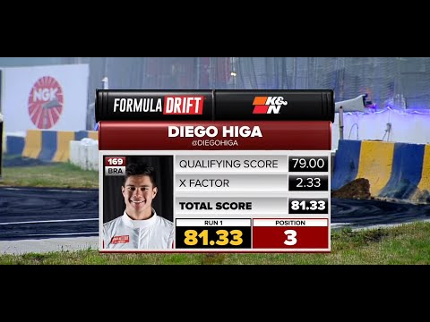 DIEGO HIGA | 81.33 Point Qualifying Run | Formula DRIFT #FDNJ 2023 - PRO, Round 4