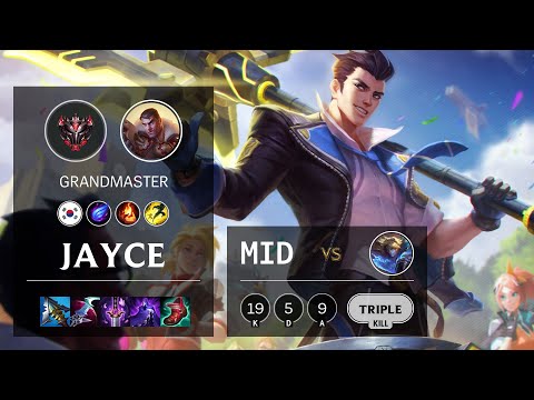 Jayce Mid vs Ezreal - KR Grandmaster Patch 10.24