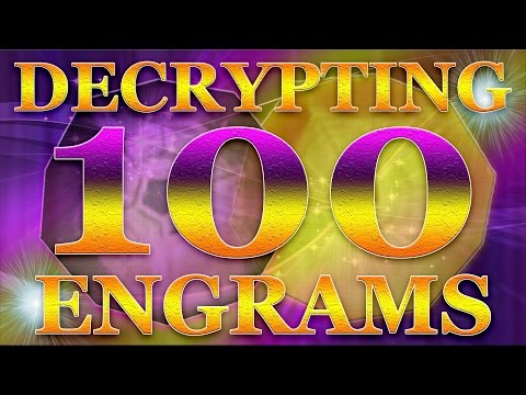 Destiny Decrypting 100 EXOTIC & LEGENDARY Engrams
