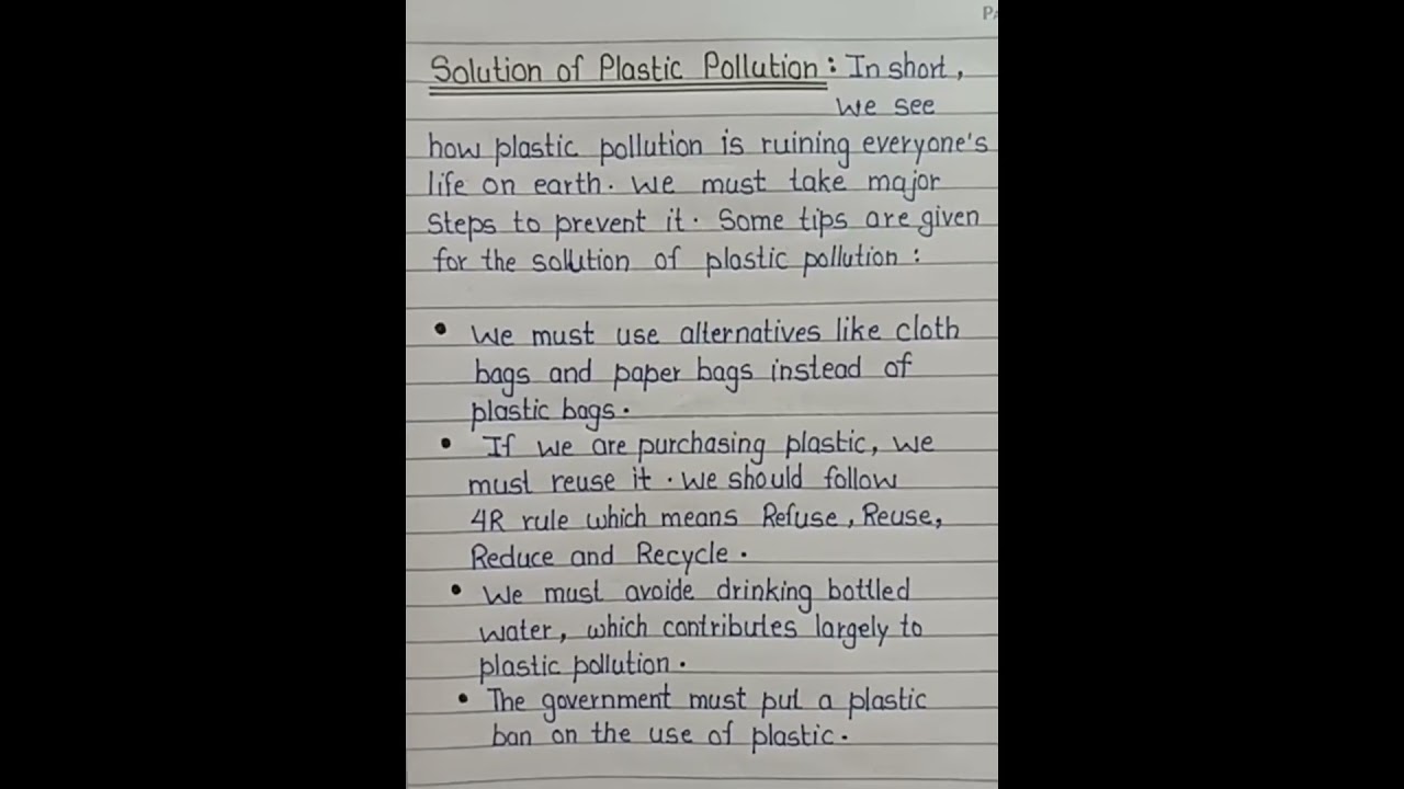 solutions of plastic plastic pollution || solution to plastic pollution || environment day theme ||