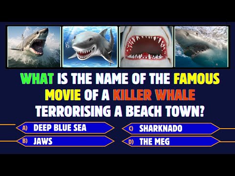 Shark Quiz | Sea Animals 🦈🌊 | Colossal Squid | Animal Quiz for kids