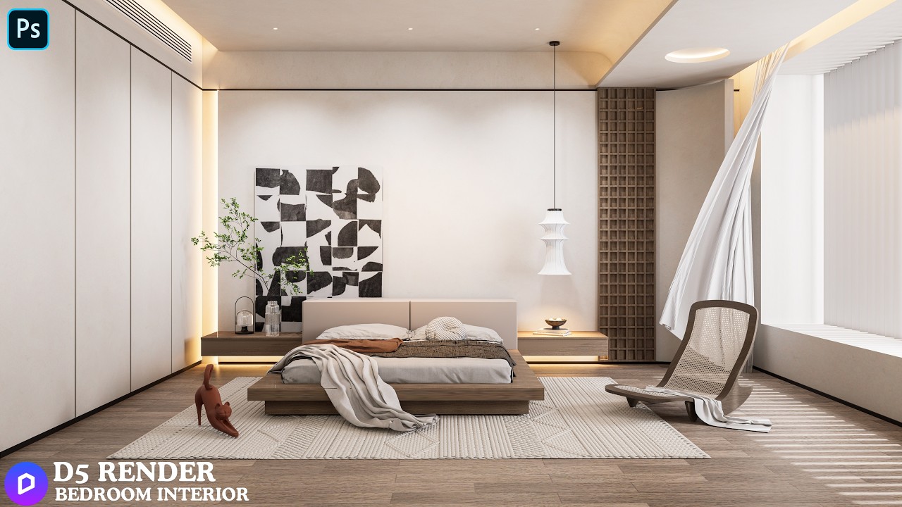 Create a Realistic Bedroom in D5 Render | Full Interior Design Tutorial
