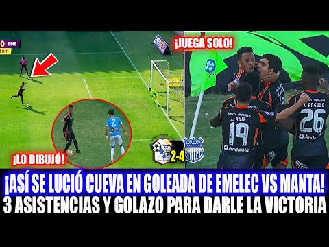 This is how Christian Cueva excelled in EMELEC's rout of Manta! 3 assists and a superb goal to se...