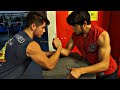 Insane Armwrestle Rematch 16 y/o bodybuilder vs Teen Bodybuilder