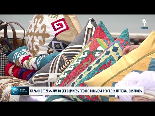 Kazakh citizens aim to set Guinness record for most people in national costumes