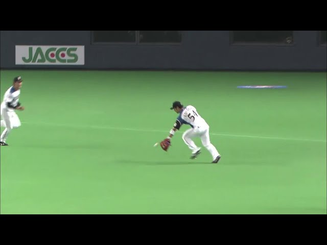 5回表 ファイターズ3塁手・近藤 「攻めて」鮮やかな好プレー!! 2014/5/24 F-DB