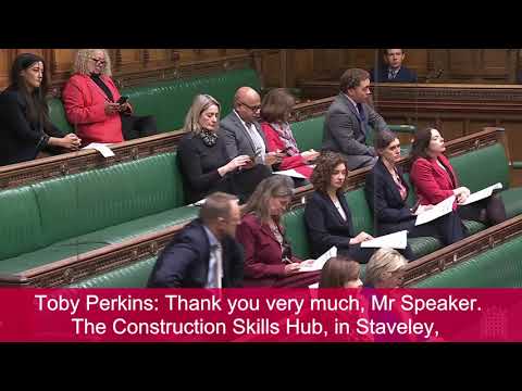 Toby Perkins' question to the Education Secretary