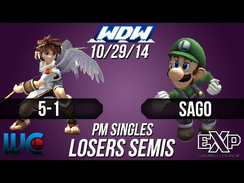 WDW 10/29/14 - 5-1 (Pit) vs. Sago (Luigi) PM Loser's Semis
