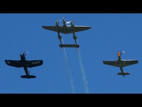 The Flying Bulls (P-38, P-51 and Corsair aerobatics) | Air Legend 2024