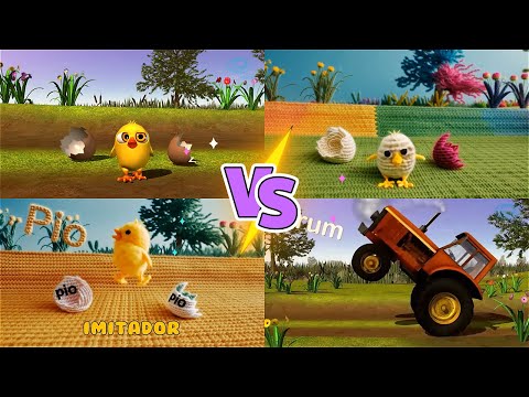 EL POLLITO PIO PERO CON LAS IMITACIONES COMPARACIÓN - FOURPARISON