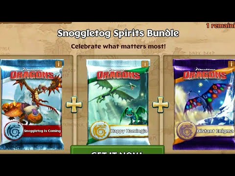 SNOGGLETOG IS COMING & HAPPY HAMINGJA & DISTANT ENIGMA Packs - Dragons:Rise of Berk