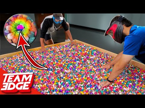 1 Paintball in 5,000 Bouncy Balls | Don't Get Shot First!! Video