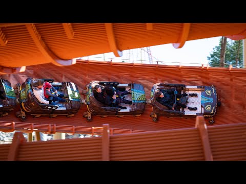 Off-ride footage of a Reptilian train