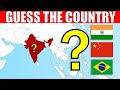 Guess The Country on The Map  | Geography Quiz Challenge